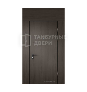 Дверь тамбурная с фрамугой МДФ в котельную стандартная ТД-91