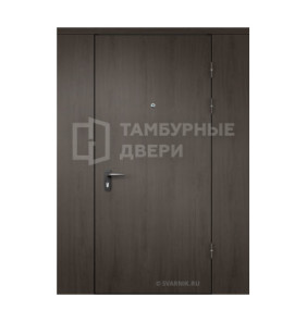 Дверь тамбурная глухая с перегородкой МДФ — скелет ТД-55
